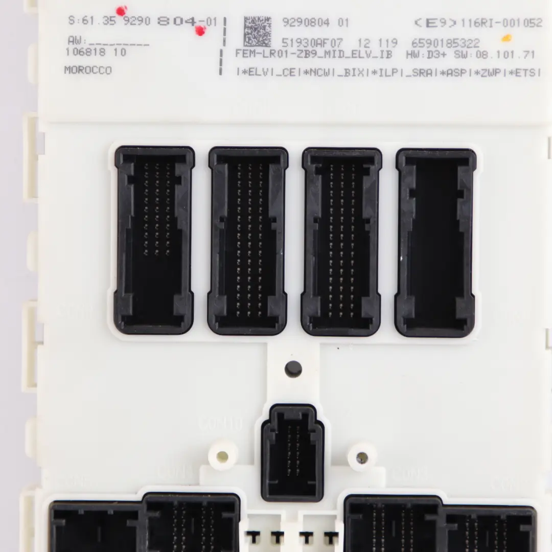 BMW F20 F22 F30 F32 Modulo ECU Unidad De Control FEM Caja De Fusibles 9290804