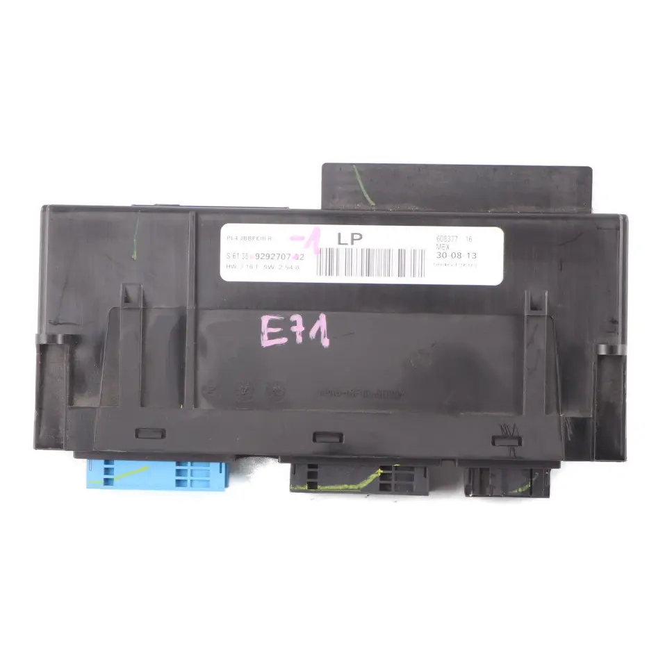 BMW X6 E71 Body Control Module Unit Junction Box PL4 JBBFEIII R ECU 9292707