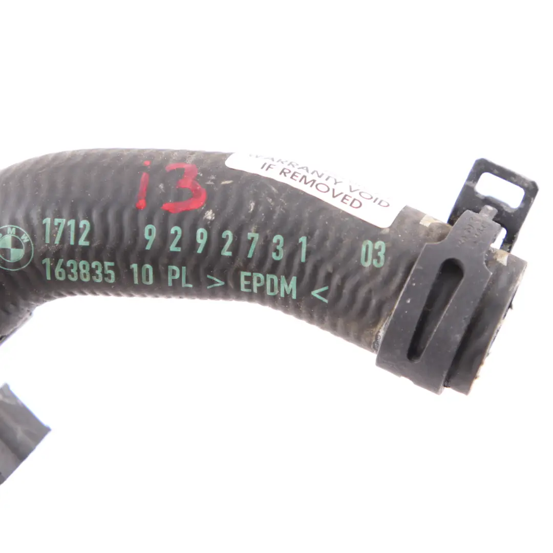 BMW i3 I01 Water Coolant Cooling Hose Return Pipe Line 9292731
