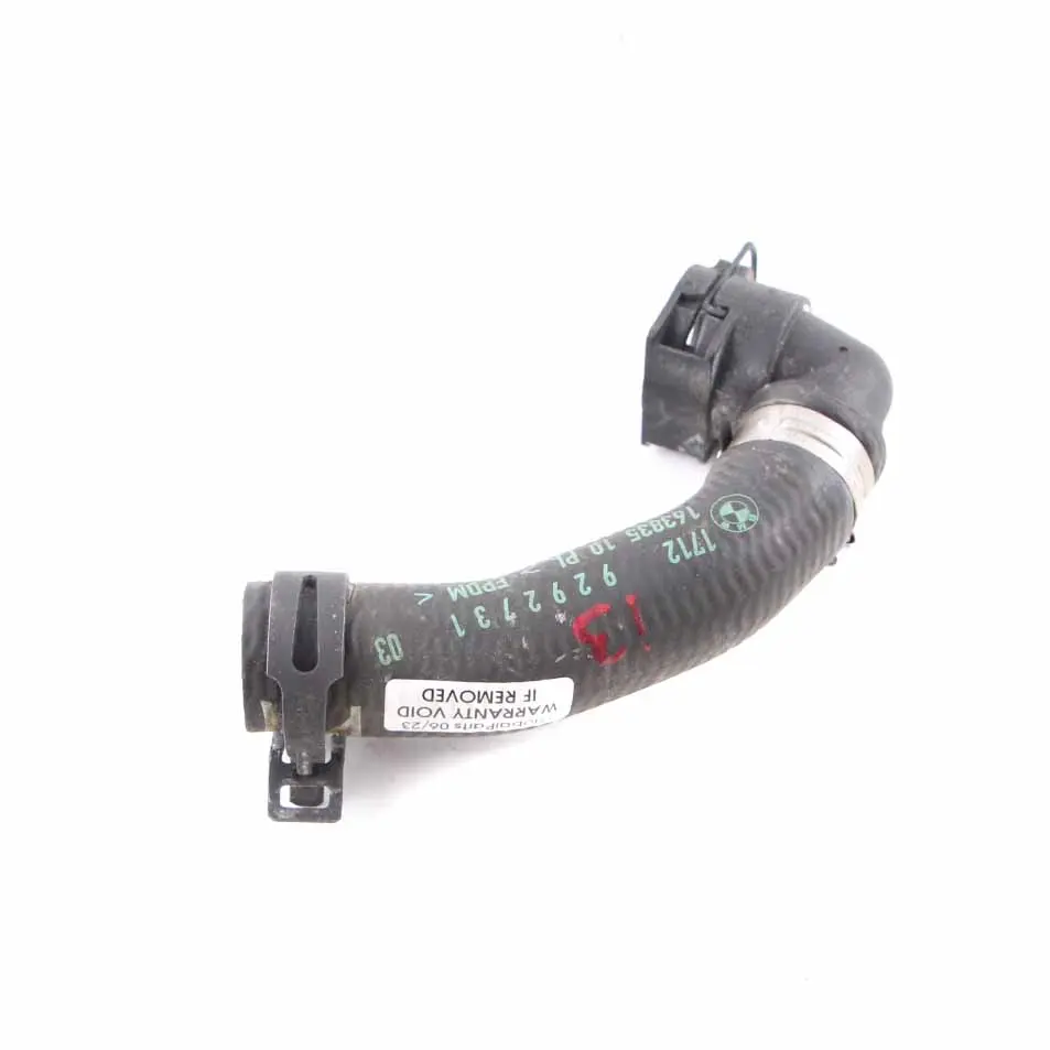 BMW i3 I01 Water Coolant Cooling Hose Return Pipe Line 9292731