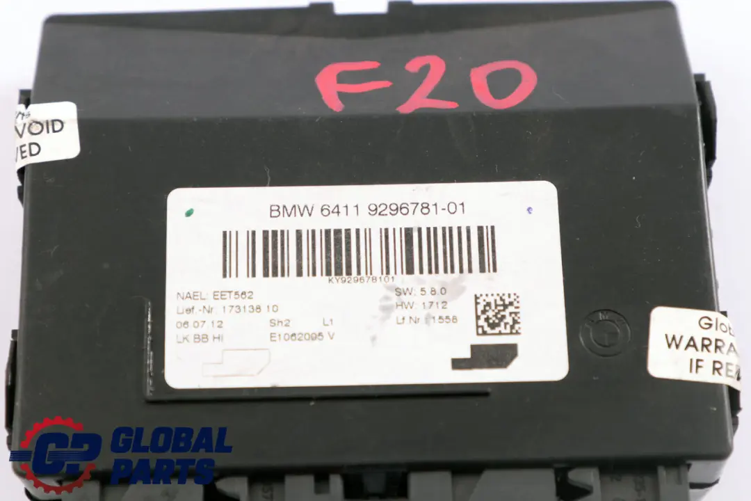 BMW F20 F21 F30 F31 Unidad De Control Aire Acondicionado A/C Módulo 9296781