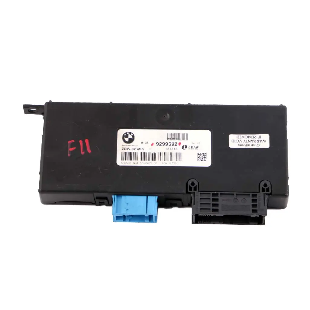 BMW F10 F11 Central Gateway Module ECU Control Unit Lear ZGW-02 4SK 9299592