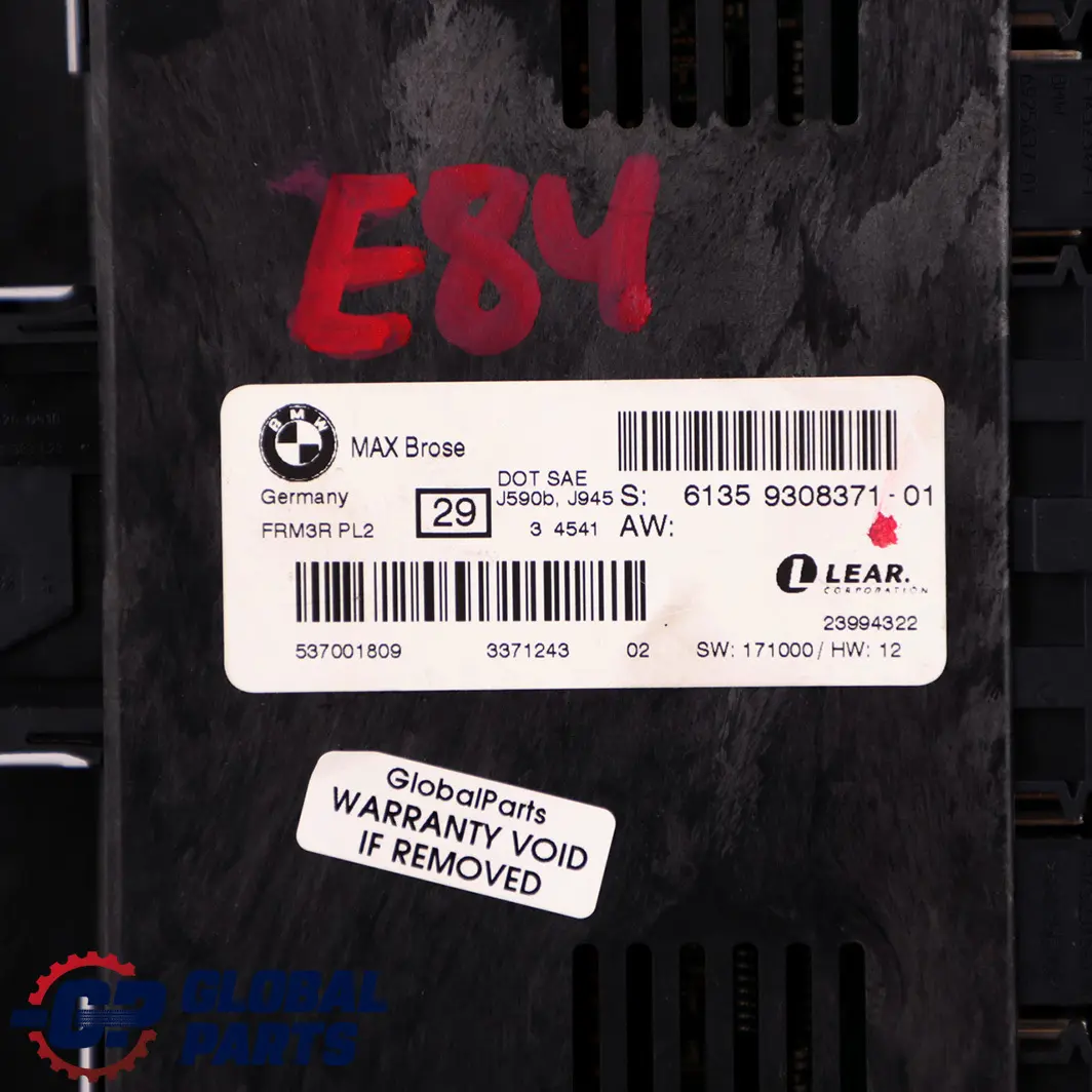 BMW X1 E84 Moduł Sterownik Świateł ECU MAX FRM3R PL2 9308371