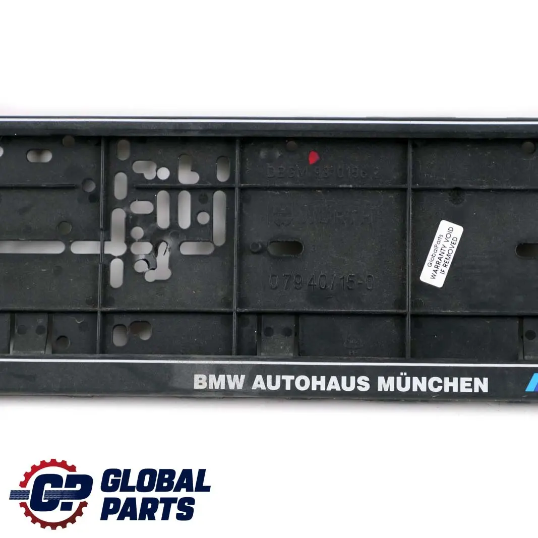 BMW 3 Series E46 E90 E91 Front Bumper License Plate Holder Wurth 9310156