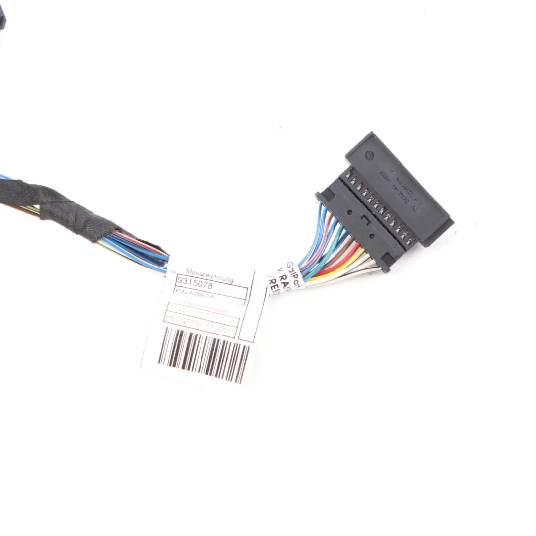 BMW X3 F25 Interruptor elevalunas lado conductor Mazo de cables Cable 9315080