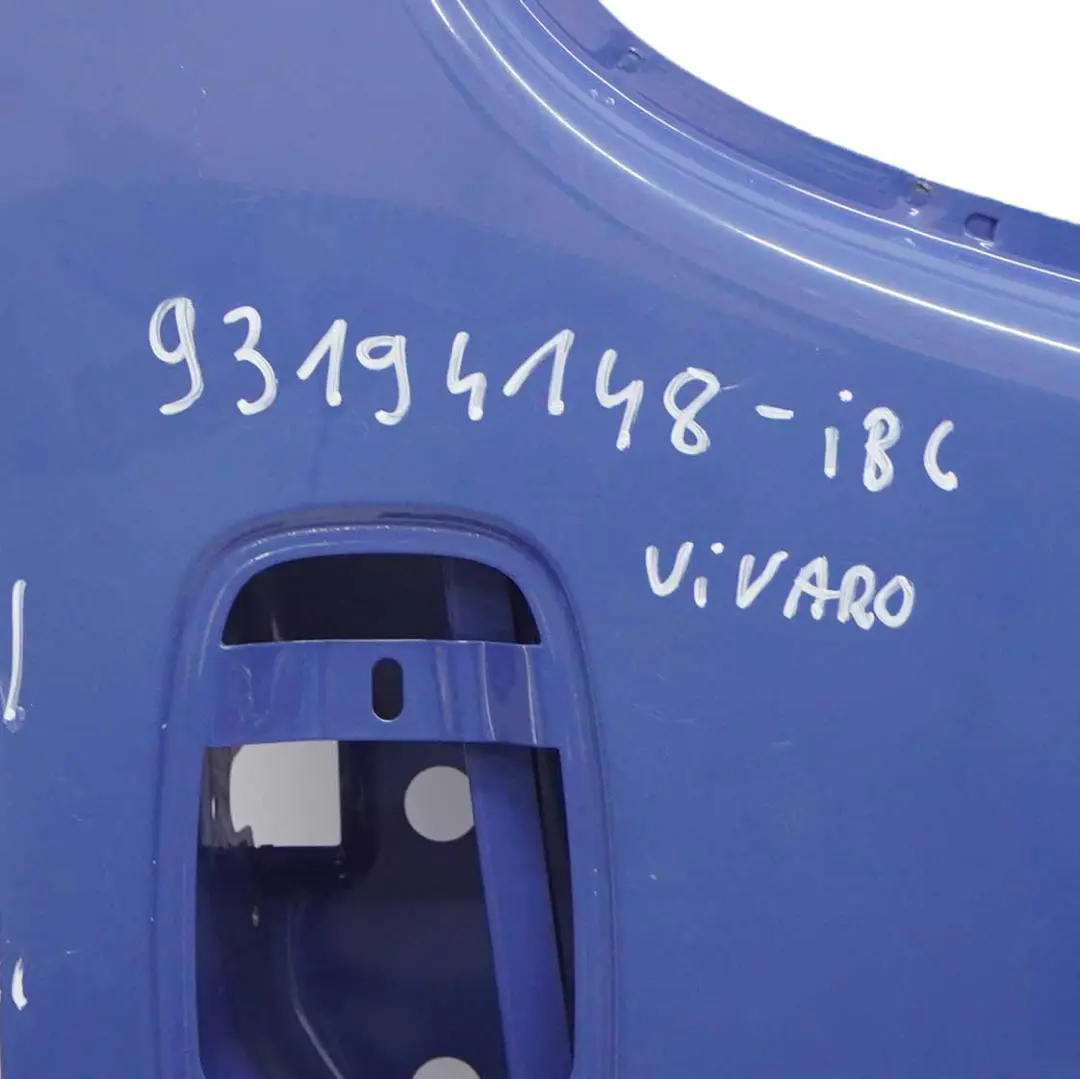 Opel Vauxhall Vivaro A Door Front Right O/S Door Cover Shell Ink Blue - 2K