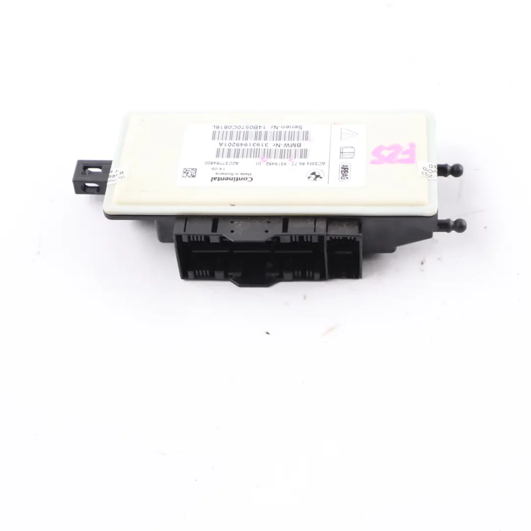 Airbag Module BMW X3 F25 F12 F13 ECU Control Unit Air Bag 9319492