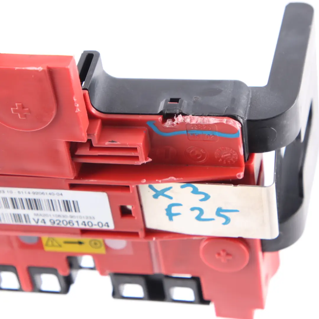 BMW X3 F25 B+ Distribution Box Battery Power Red Rear Control Unit 9206140