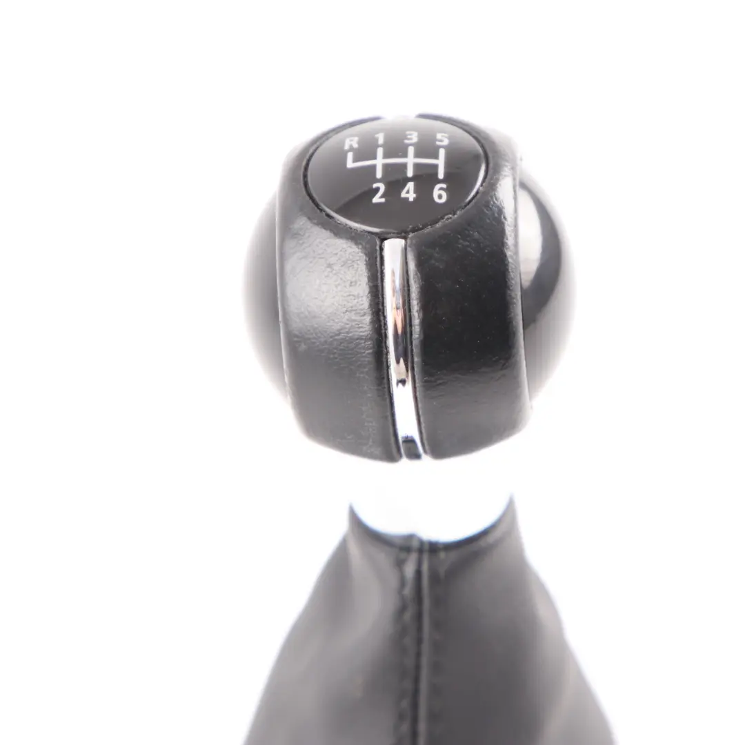 Mini Cooper F55 F56 Gear Knob Lever Handle 6-Speed Leather Rotating Ring 9343290