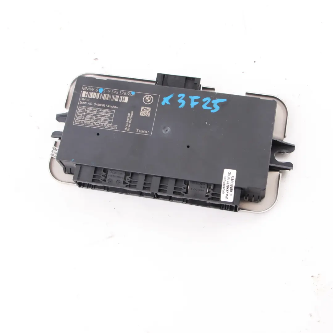 BMW X3 F25 Light Module Control Footwell Lightning ECU Unit FRM3 9345378