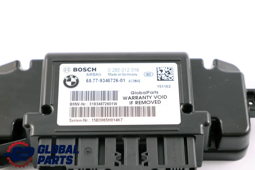 BMW F20 F21 F30 F31 Air Módulo Unidad de Control ECU 9348726 0285012518