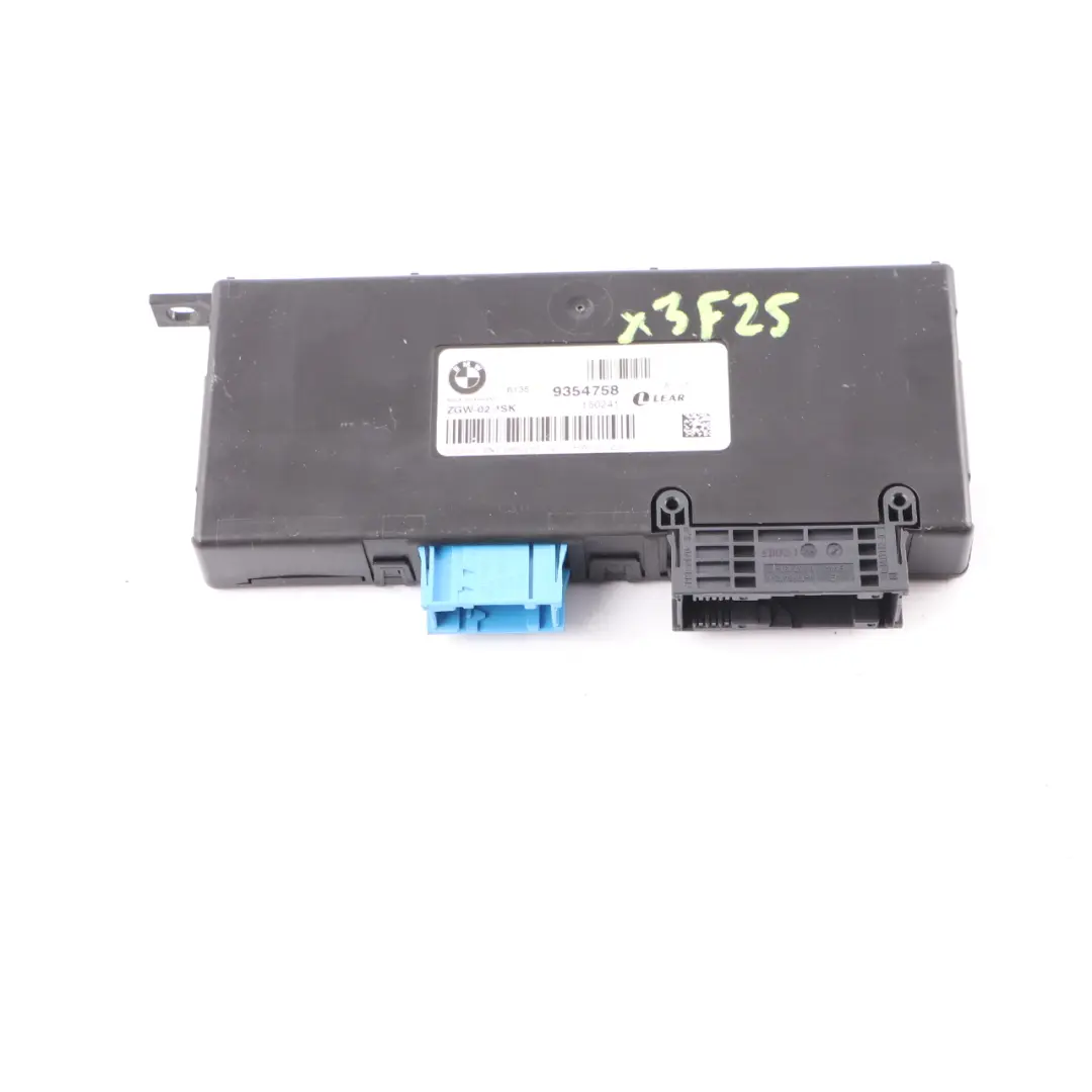 BMW X3 F25 Central Gateway Module Control Unit Lear ZGW-02 4SK Mid 9354758