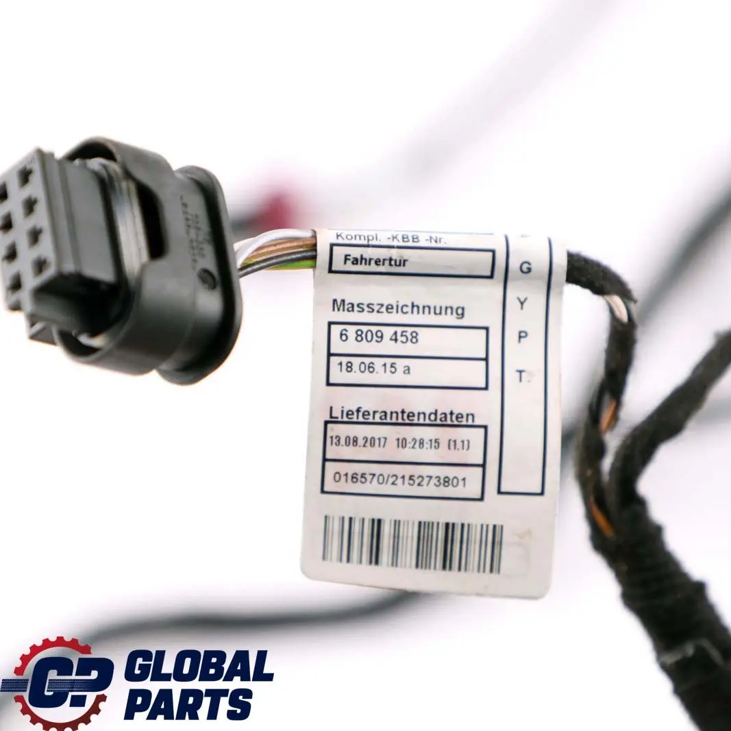 MINI Cooper F56 Front Right O/S Driver Side Door Wire Wiring Loom 6809470