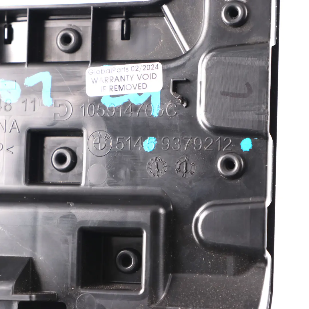 BMW X3 G01 Steering Column Cover Lower Trim Panel Surround Black 9379212