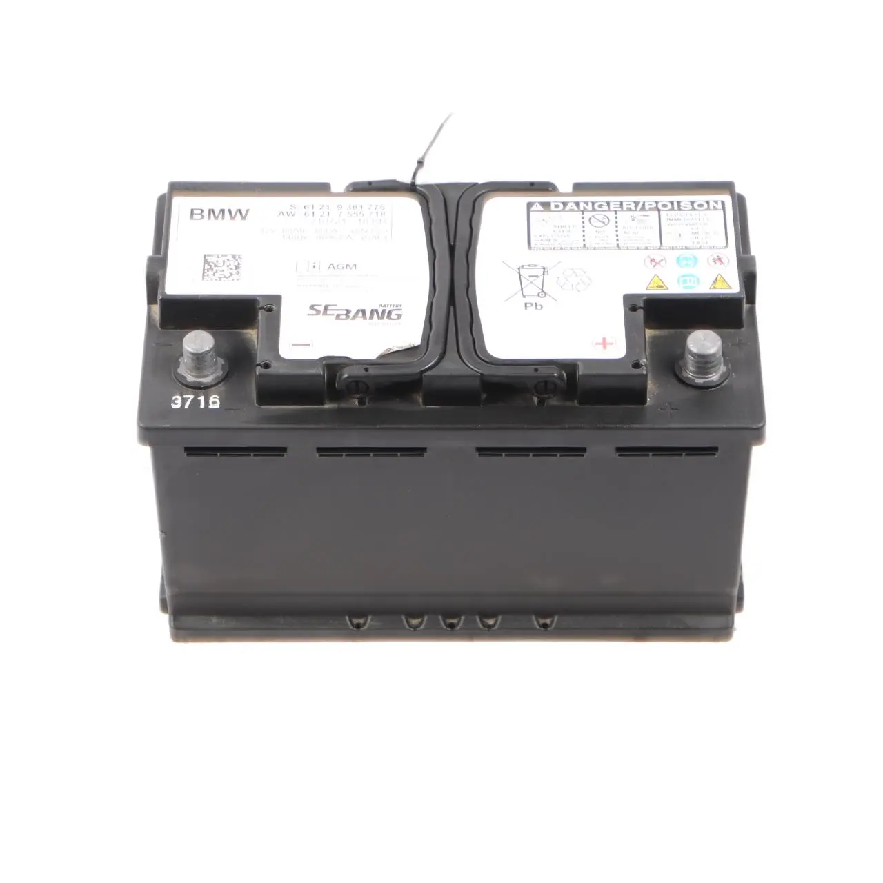 BMW SEBANG AGM 12V Accumulator Battery 80Ah 800A 9381775 7555718