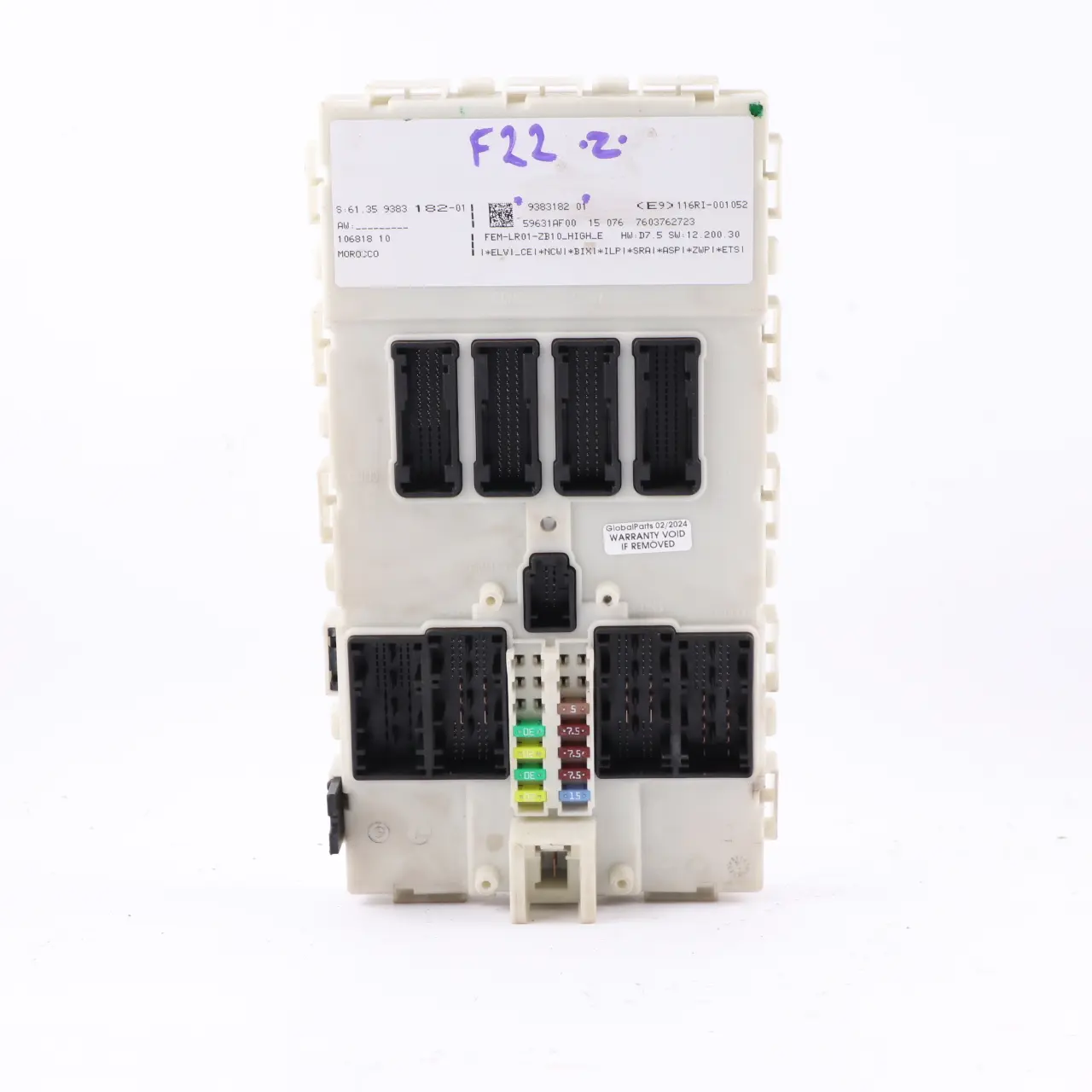 BMW F20 F21 F22 F30 F31 F32 F36 Body Control Module Unit FEM LR01 9383182