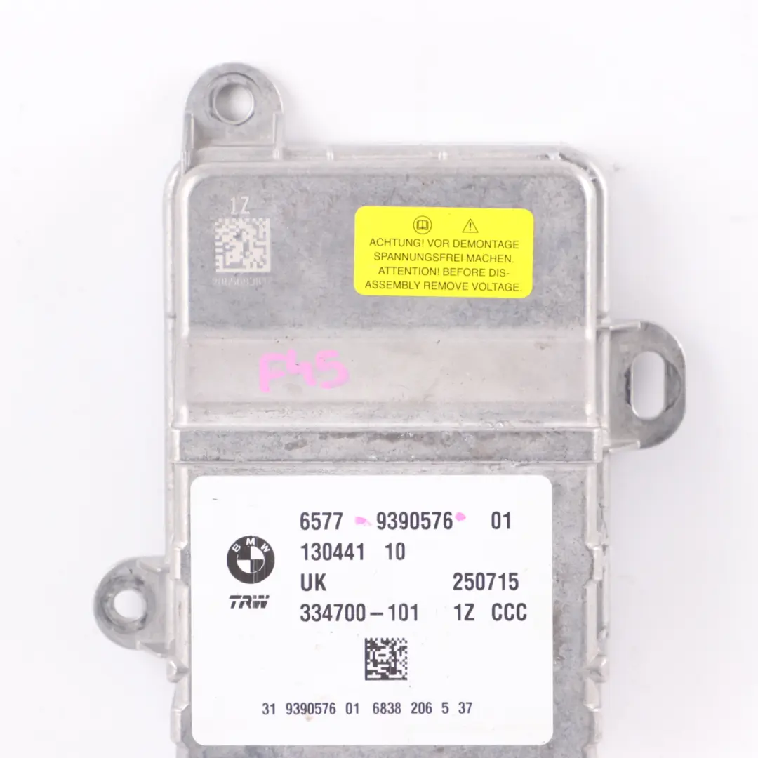 Sicherheitsmodul BMW X1 F48 F45 F46 Airbag-Steuergerät ECU 9390576