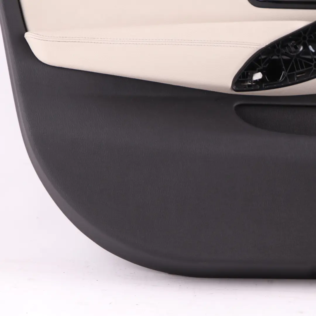 BMW F36 LCI Door Card Front Left N/S Lining Panel Ivory White Oyster Leather