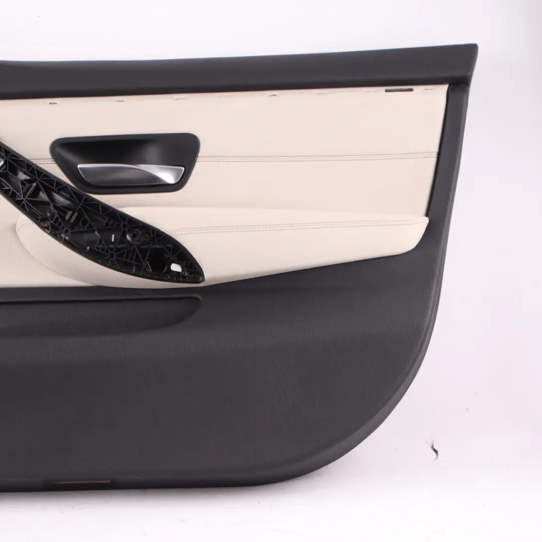 BMW F36 LCI Door Card Front Right O/S Lining Panel Ivory White Oyster Leather