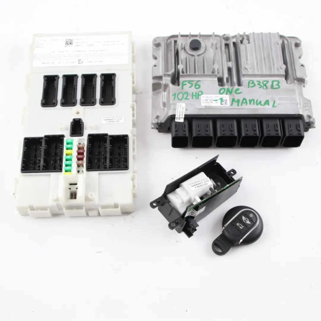 Mini One F56 B38 102HP Petrol Engine ECU Control Unit Kit DDE 9494336 BDC Key