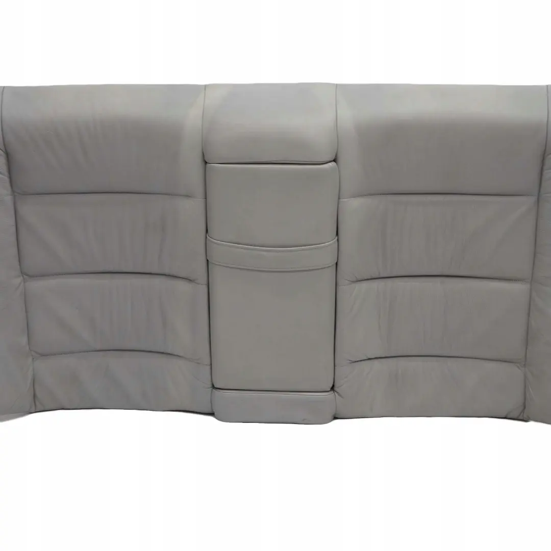 BMW 3 E36 Saloon Rear Seat Bench Backrest Cover Light Grey Leather Montana