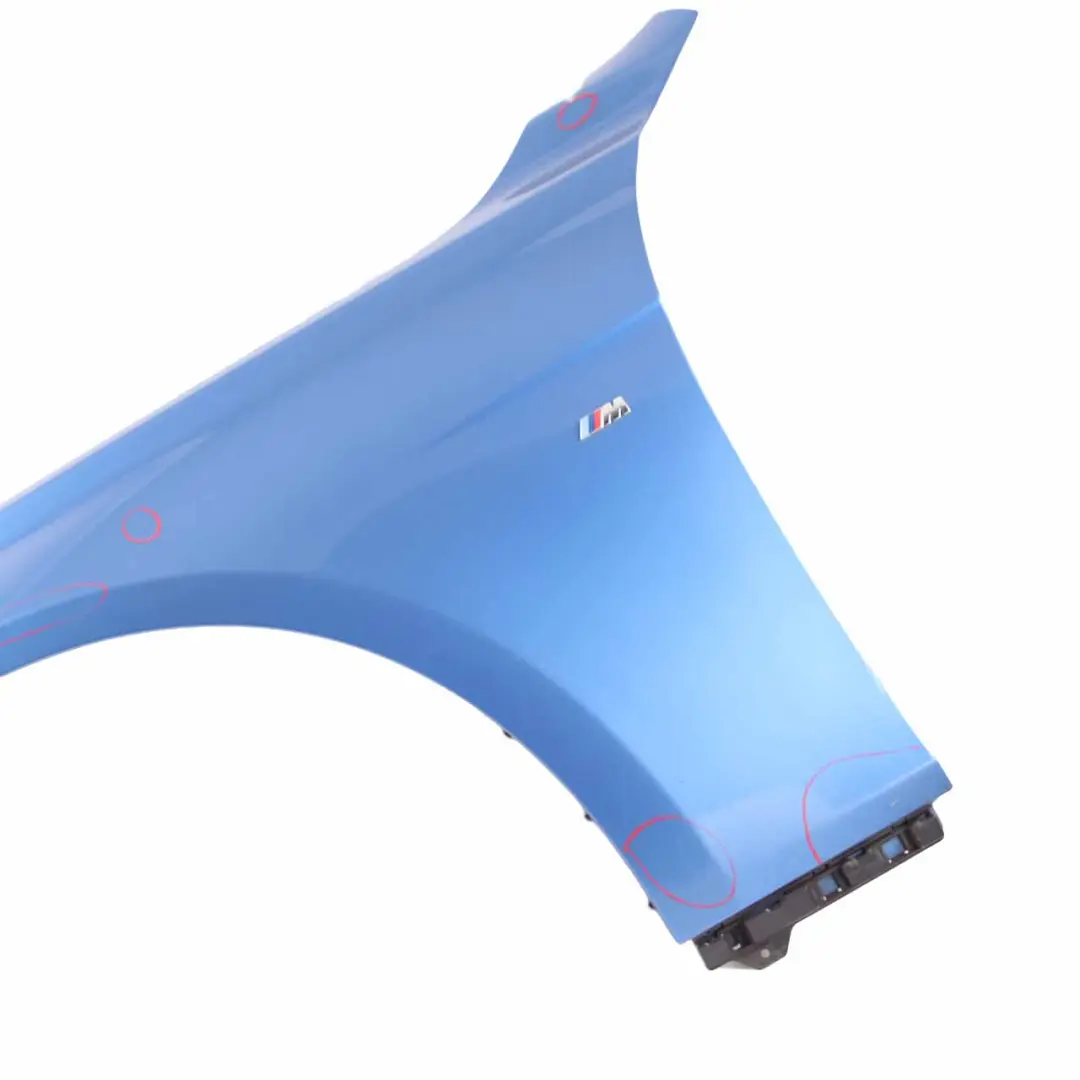 BMW F30 Side Wing Panel Fender F31 Front Left N/S Estoril Blue Metallic - B45