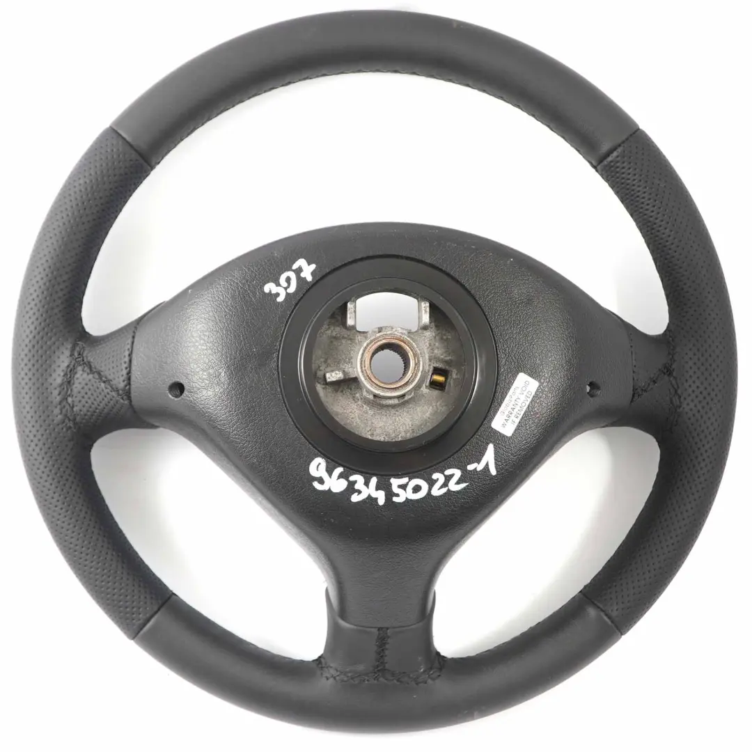 Peugeot 307 Steering Wheel NEW Black Leather 96345022