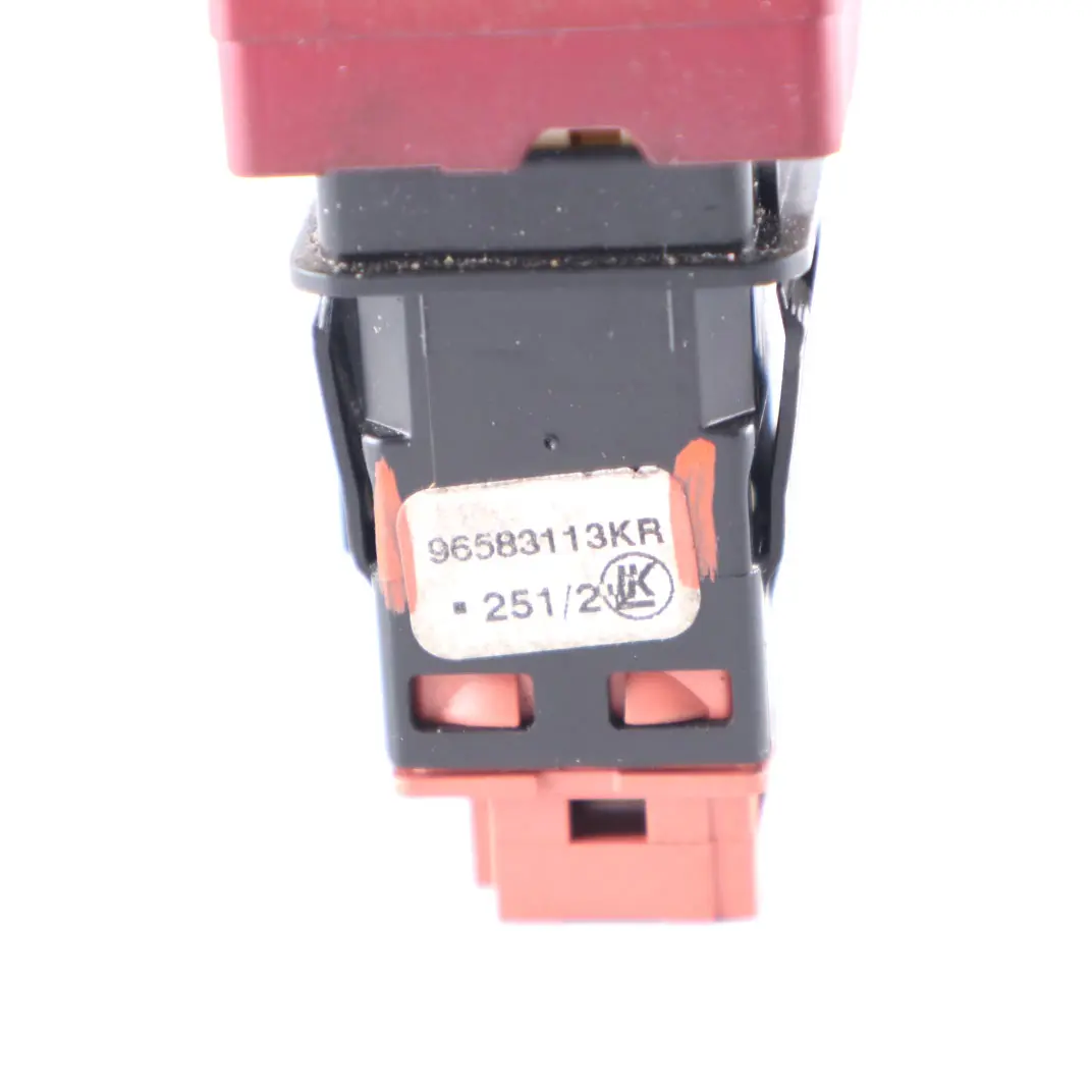 Peugeot Partner Hazard Warning Light Switch Taste 96583113KR