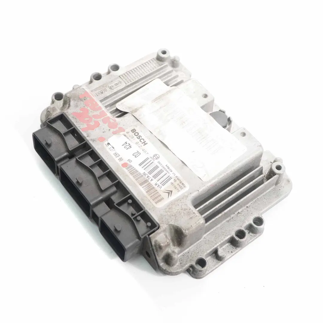 Peugeot 207 1.6HDI Diesel Motorsteuergerät ECU Modul 9663786380