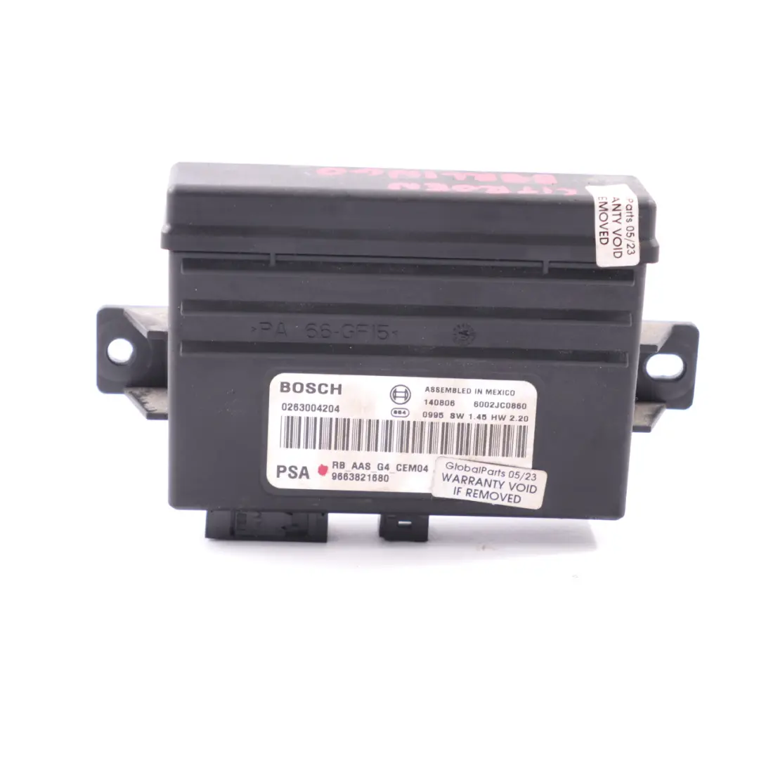 PDC Modul Citroen Berlingo Peugeot Partner Park Distance Unit 9663821680