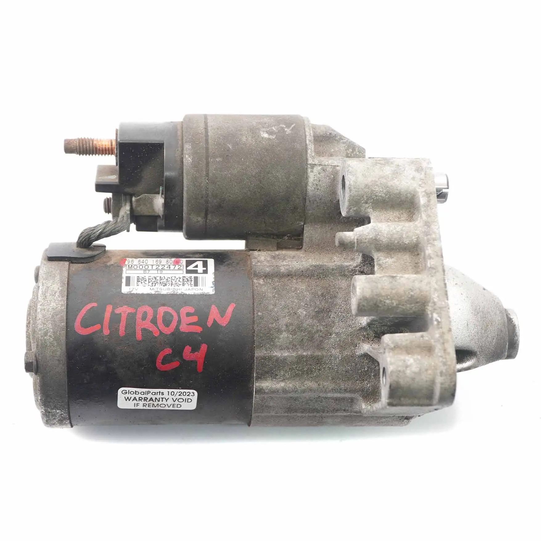 Citroen C4 Motor de Arranque Motor Diesel HDI Actuador Unidad 9664016980