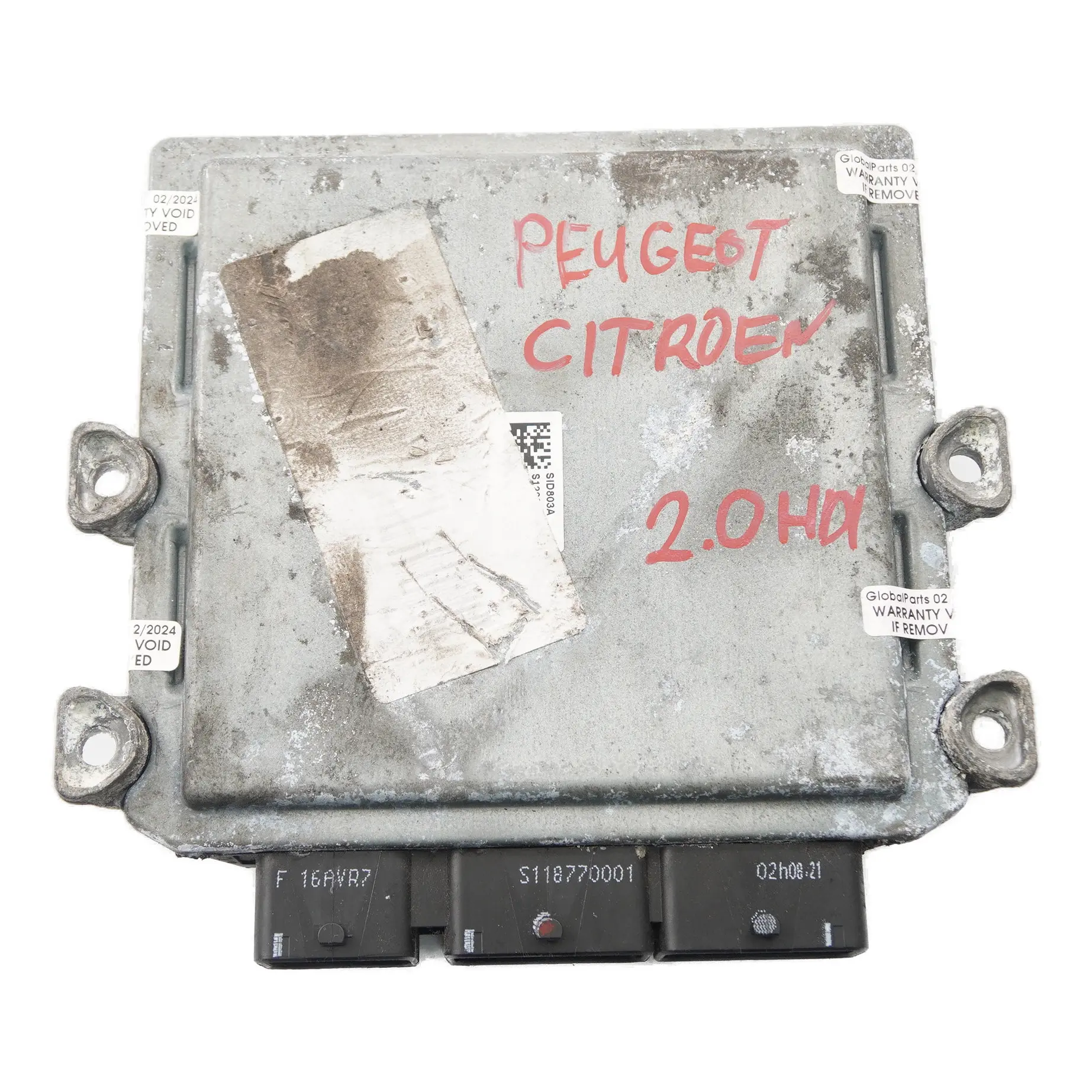 Peugeot Expert Citroen Dispatch 2.0 HDI 120HP Engine Unit ECU 9664611380 Manual 