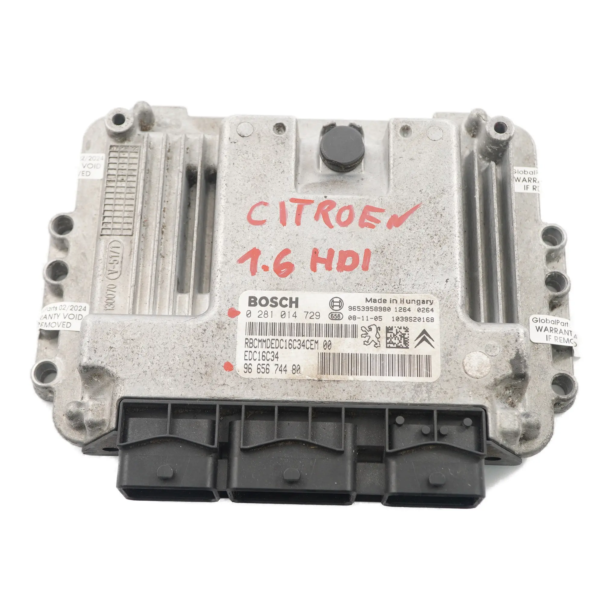 Citroen C4 1.6 HDI Diesel Komputer Sterownik Silnika EDC 9665674480