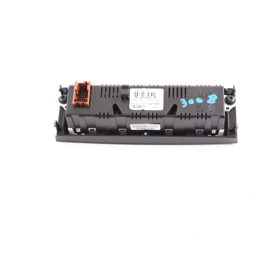 Peugeot 3008 Multifunction Display Screen Unit Module Clock Dashboard 9666483680