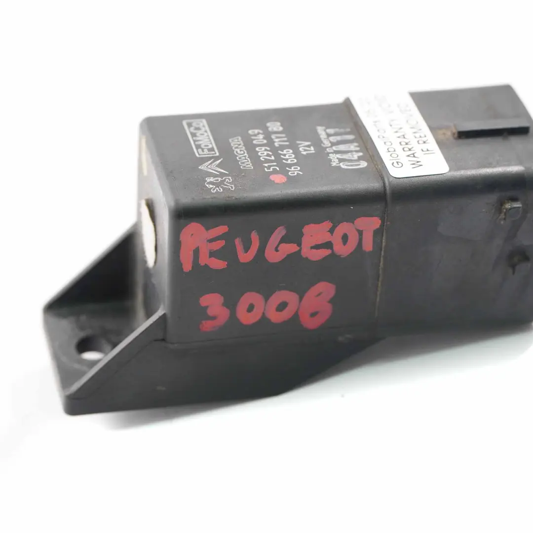 Peugeot Citroen Ford Volvo Relé Calentador Módulo 8 Pins Unidad Negro 9666671780