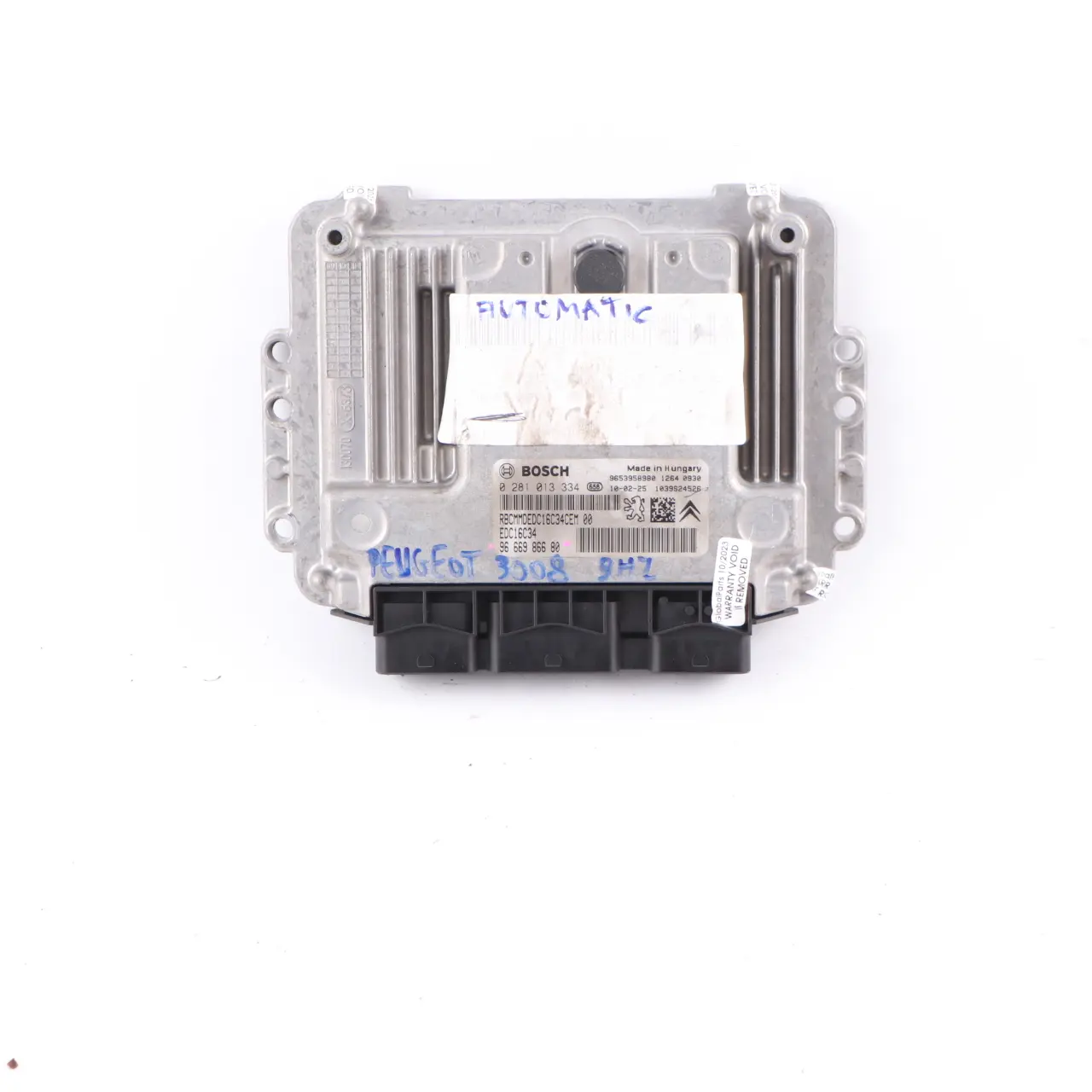 Peugeot 3008 1.6 HDI 9HZ 9H01 Engine Control Unit Module ECU 9666986680 Manual 