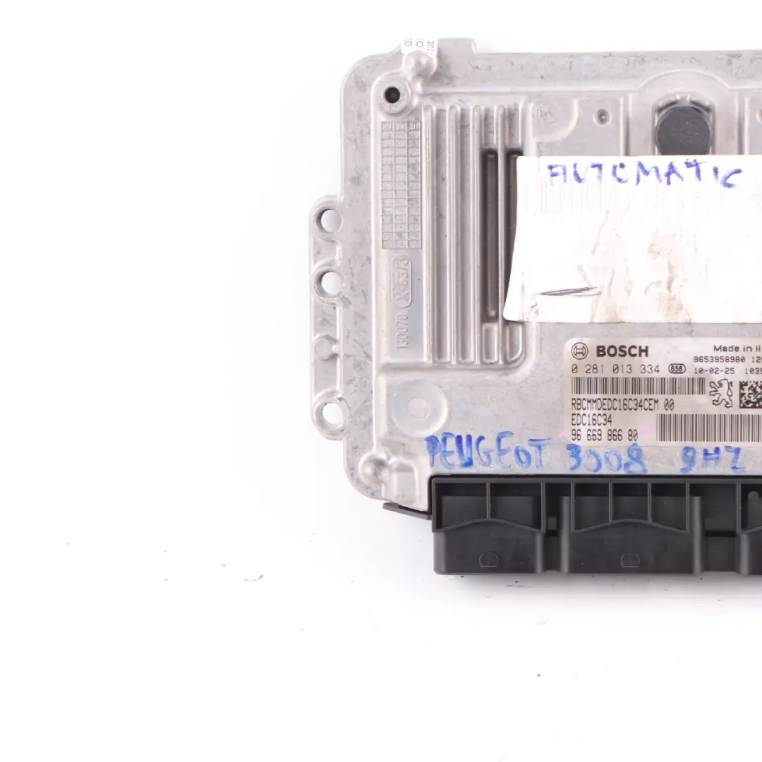 Peugeot 3008 1.6 HDI 9HZ 9H01 Engine Control Unit Module ECU 9666986680 Manual 