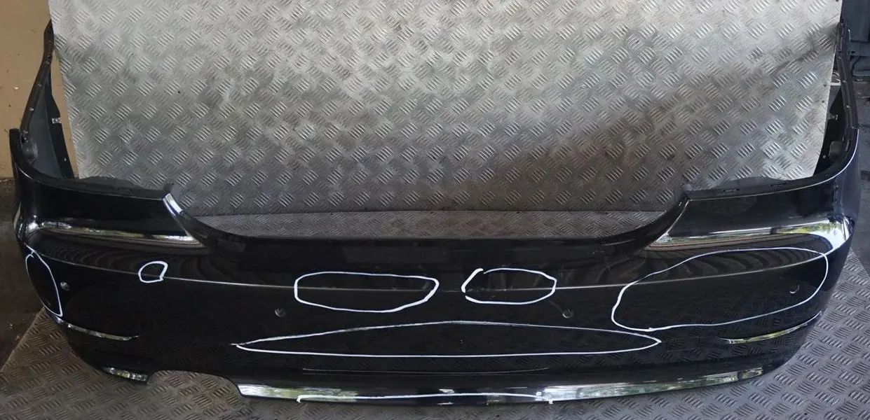 BMW 5 Series E60 LCI Saloon Rear Bumper PDC Black Schwarz 2 - 668