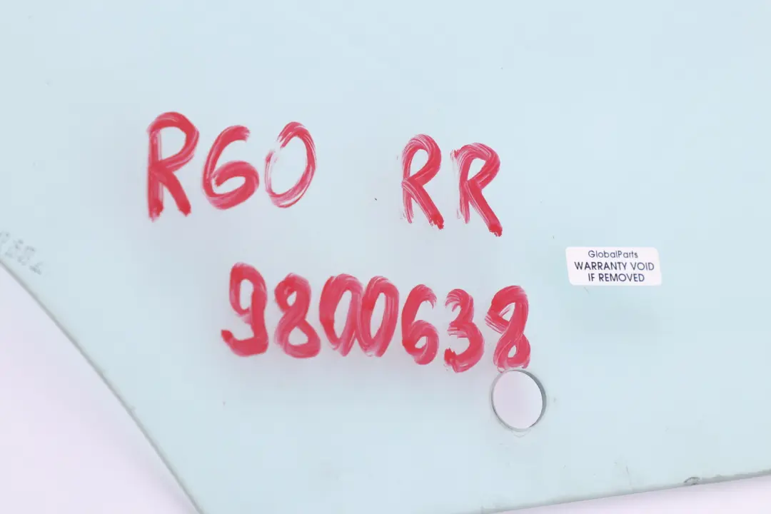 Mini R60 Countryman Window Door Glass Rear Right O/S AS2 9800638