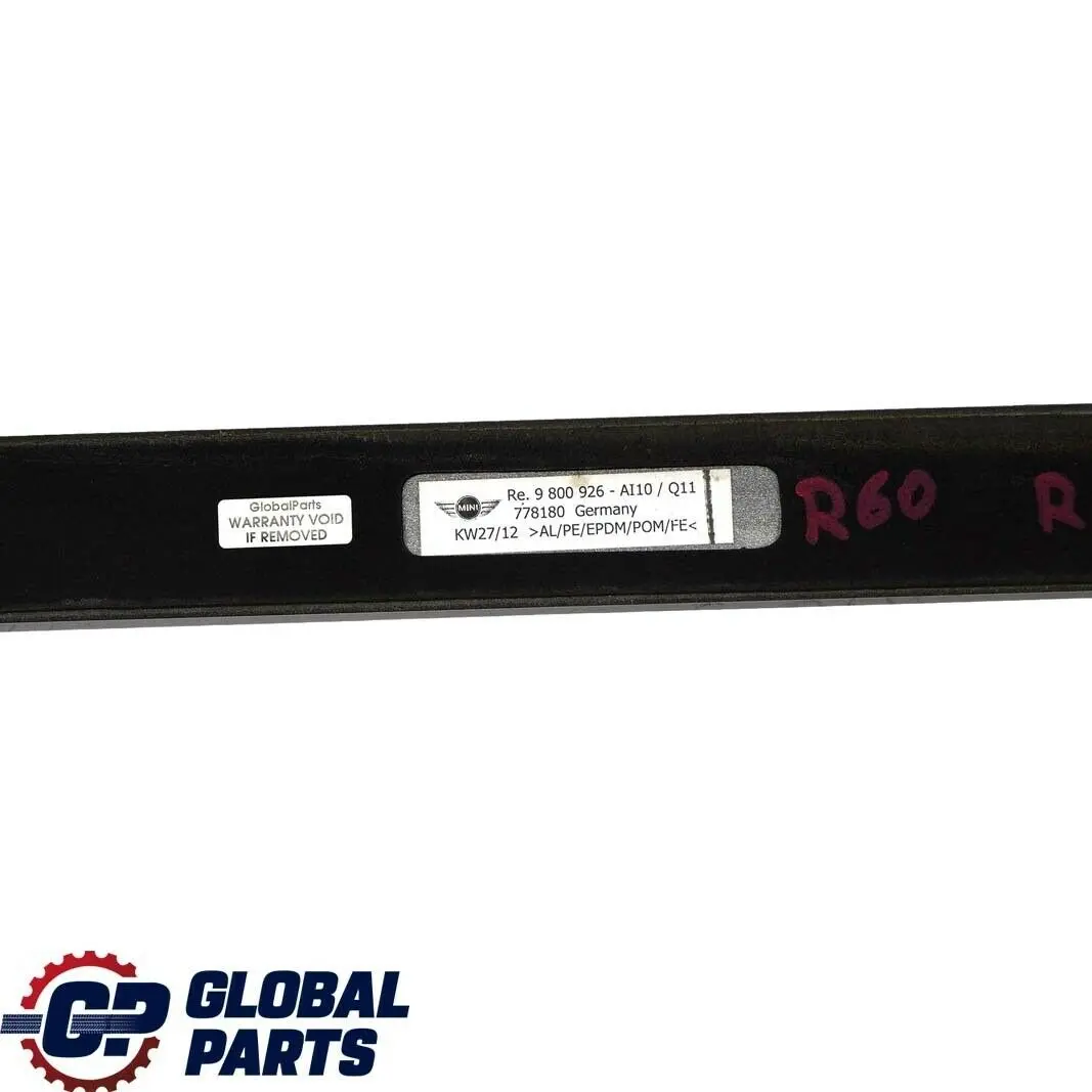 Mini Countryman R60 Derecha O / S Techo Railing Rack Trim Plata 9800926