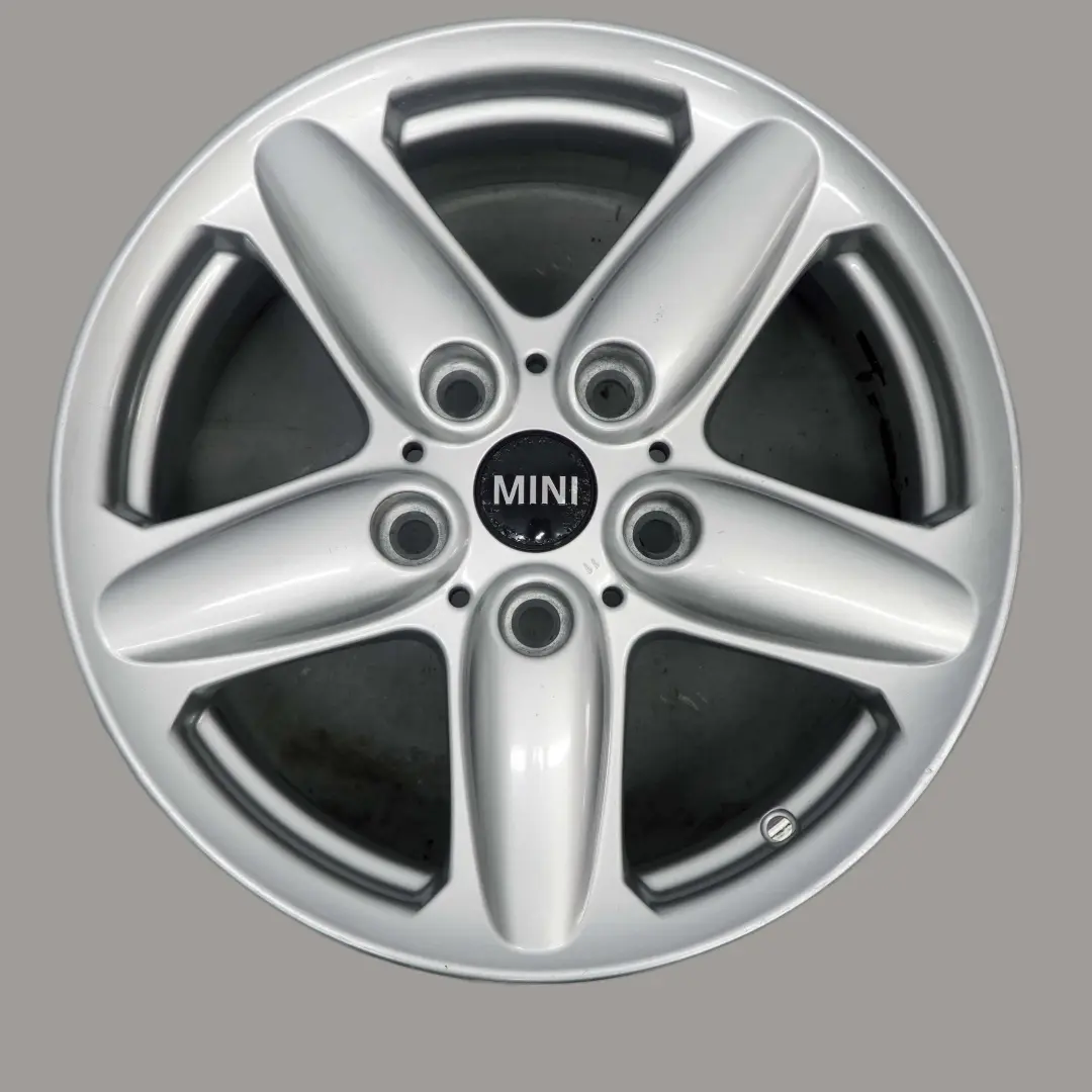 Mini Cooper R60 Silver Wheel Alloy Rim 16" 6,5J ET:46 5-Star Single Spoke 124