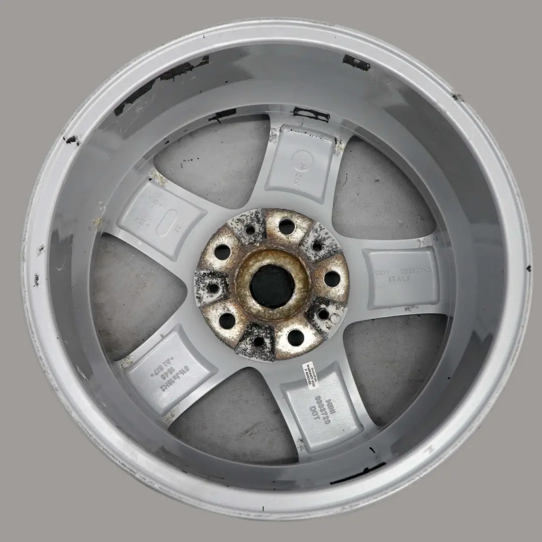 Mini Cooper R60 Silver Wheel Alloy Rim 16" 6,5J ET:46 5-Star Single Spoke 124