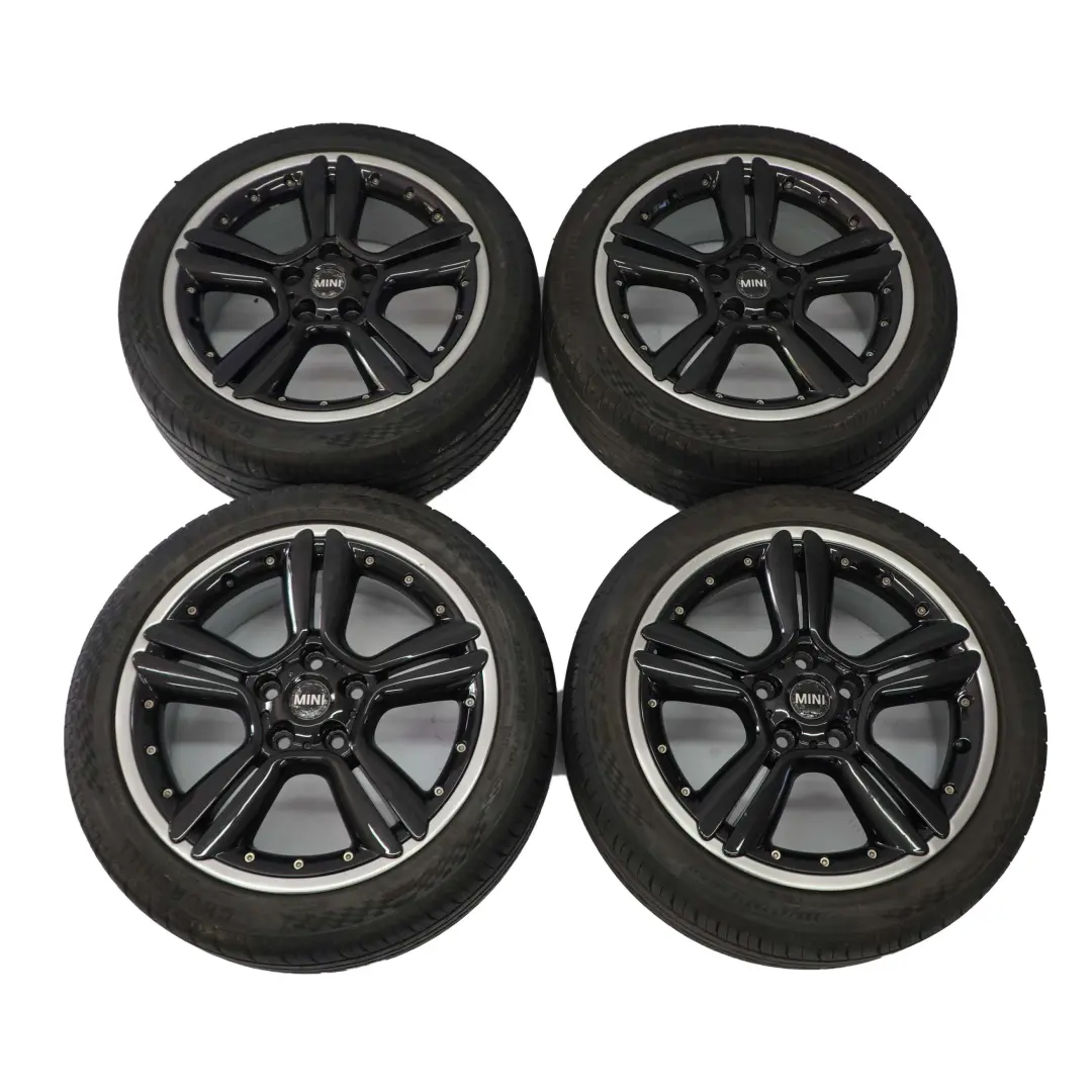 Mini R60 R61 Komplettes 4x Rad Alufelgen 18" ET:52 7,5J 5 Star Double Spoke 127