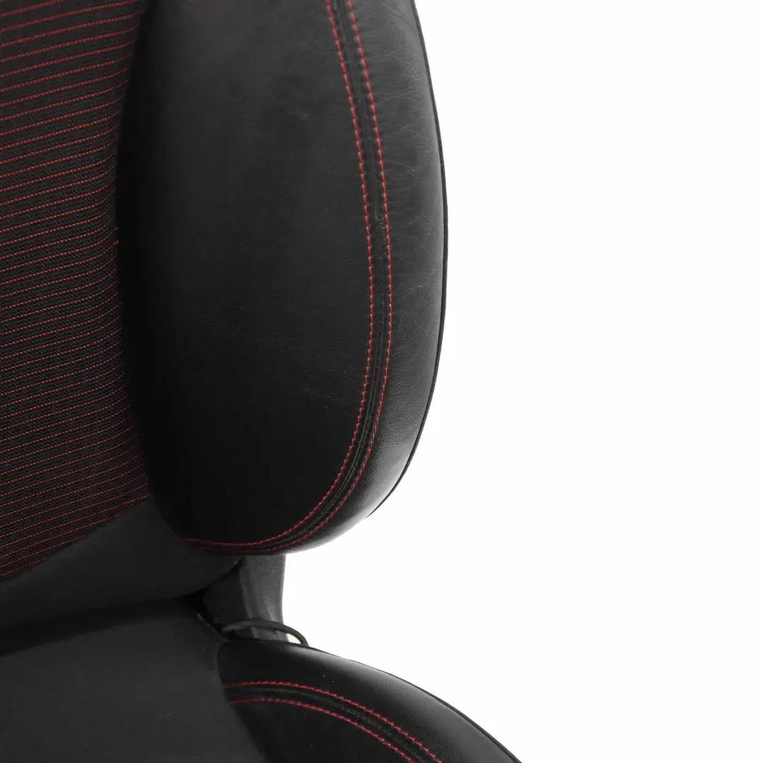 Front Seat MINI R60 Countryman Right O/S Sport Cloth Leather Parallel Lines Red