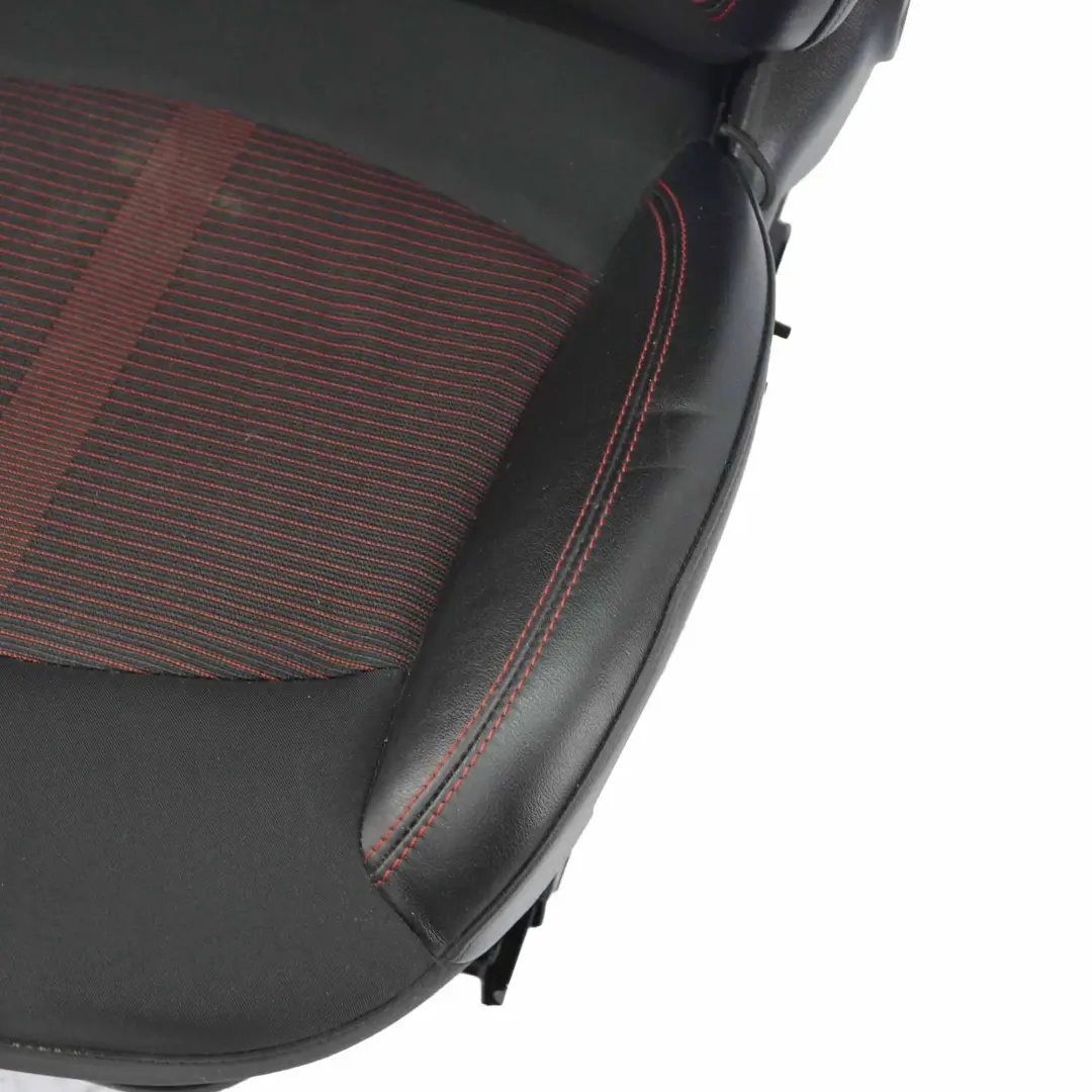 Front Seat MINI R60 Countryman Right O/S Sport Cloth Leather Parallel Lines Red