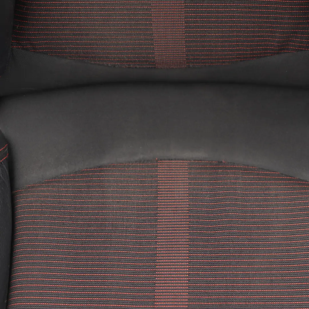 Front Seat Mini R60 Countryman Right O/S Sport Cloth Leather Parallel Lines Red