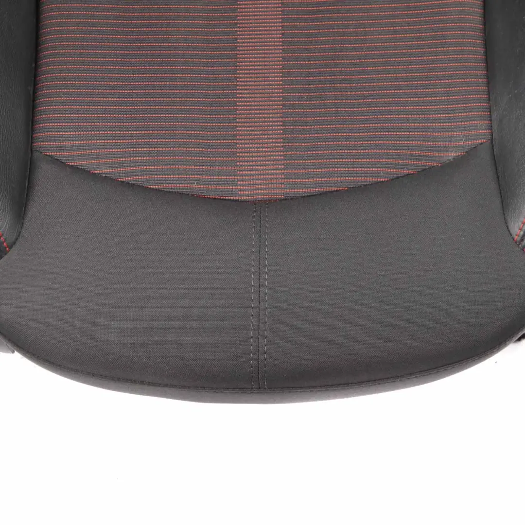 Front Seat Mini R60 Countryman Right O/S Sport Cloth Leather Parallel Lines Red