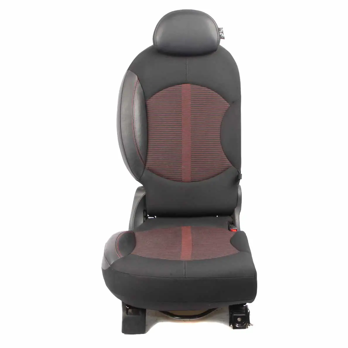 Mini R60 Rear Seat Folding Right O/S Countryman Cloth Leather Parallel Lines Red