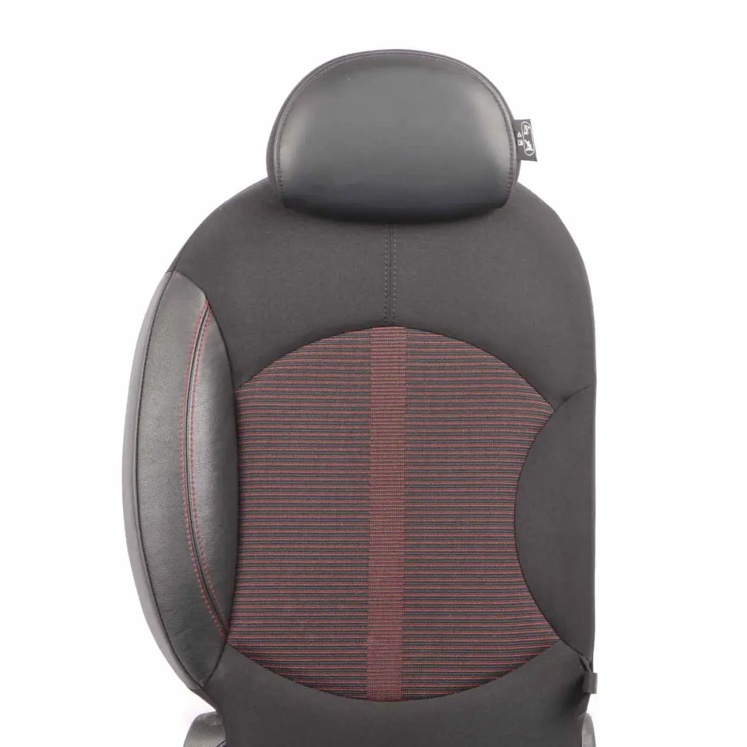 Mini R60 Rear Seat Folding Right O/S Countryman Cloth Leather Parallel Lines Red