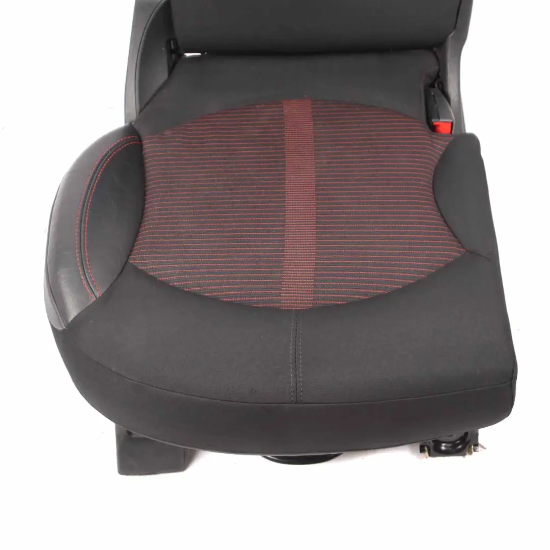 Mini R60 Rear Seat Folding Right O/S Countryman Cloth Leather Parallel Lines Red